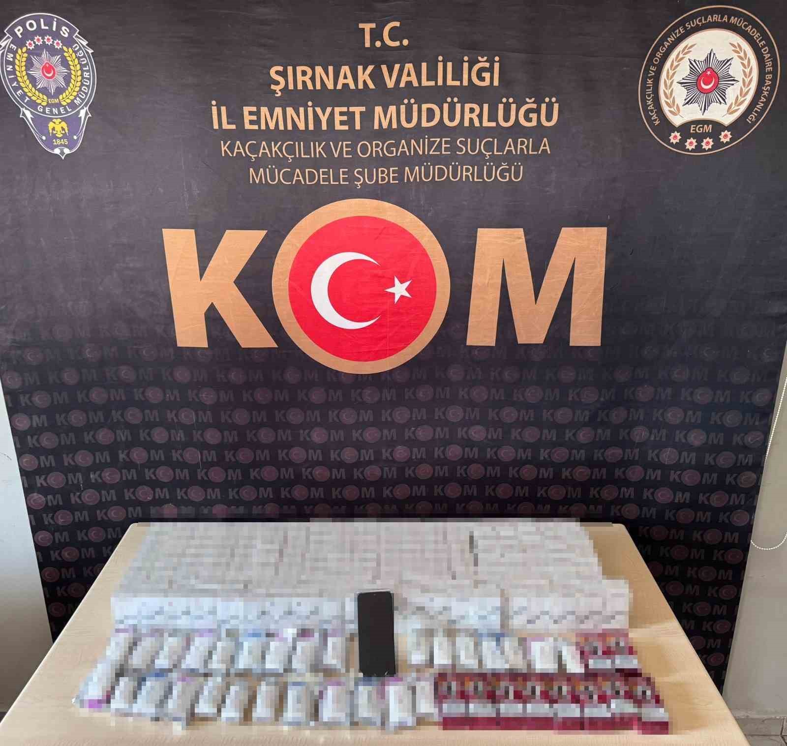 Şırnak'ta narkotik ve asayiş operasyonu sonucunda 1 tutuklama
