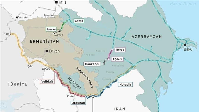 Zengezur Koridoru’nda hamle sırası Ankara’da: Kafkasya’nın kalbine inen 43 km’lik yol, “Türk dünyası köprüsü” mü, yeni “Soğuk Savaş cephesi” mi?