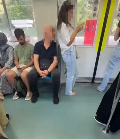 Marmaray'da Saçlarını Koklayan Tacizci Yakalandı!