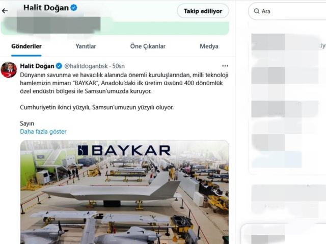 Baykar’dan Samsun’a Dev Yatırım: Anadolu’daki İlk Üretim Üssü Kuruluyor