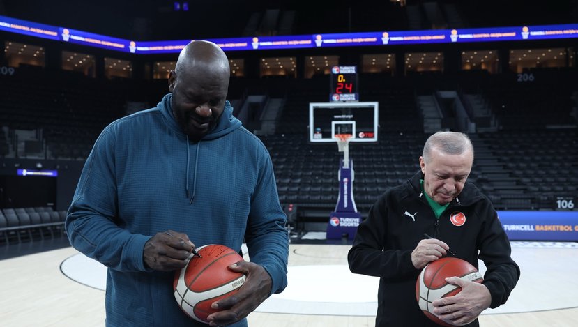Başkan Erdoğan, NBA Efsanesi Shaquille O’Neal ile Buluştu