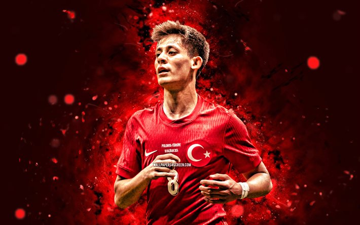 Arda Güler 4K Wallpaper – Kırmızı Neon Işıklar milli takıma girmiştir