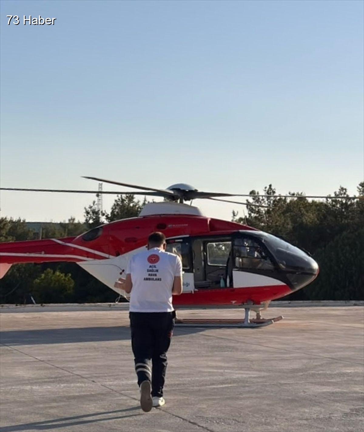 Şırnak'ta Şırnak&amp;apos;ta bebek zehirlendi, helikopterle Diyarbakır&amp;apos;a sevk edildi
