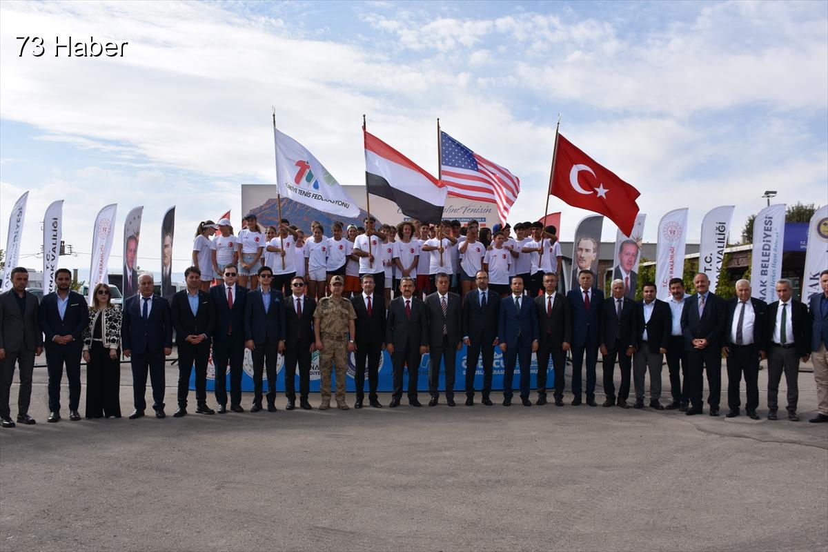 Şırnak'ta 5. Uluslararası Cudi Cup Tenis Turnuvası Şırnak&amp;apos;ta 61 sporcuyla...