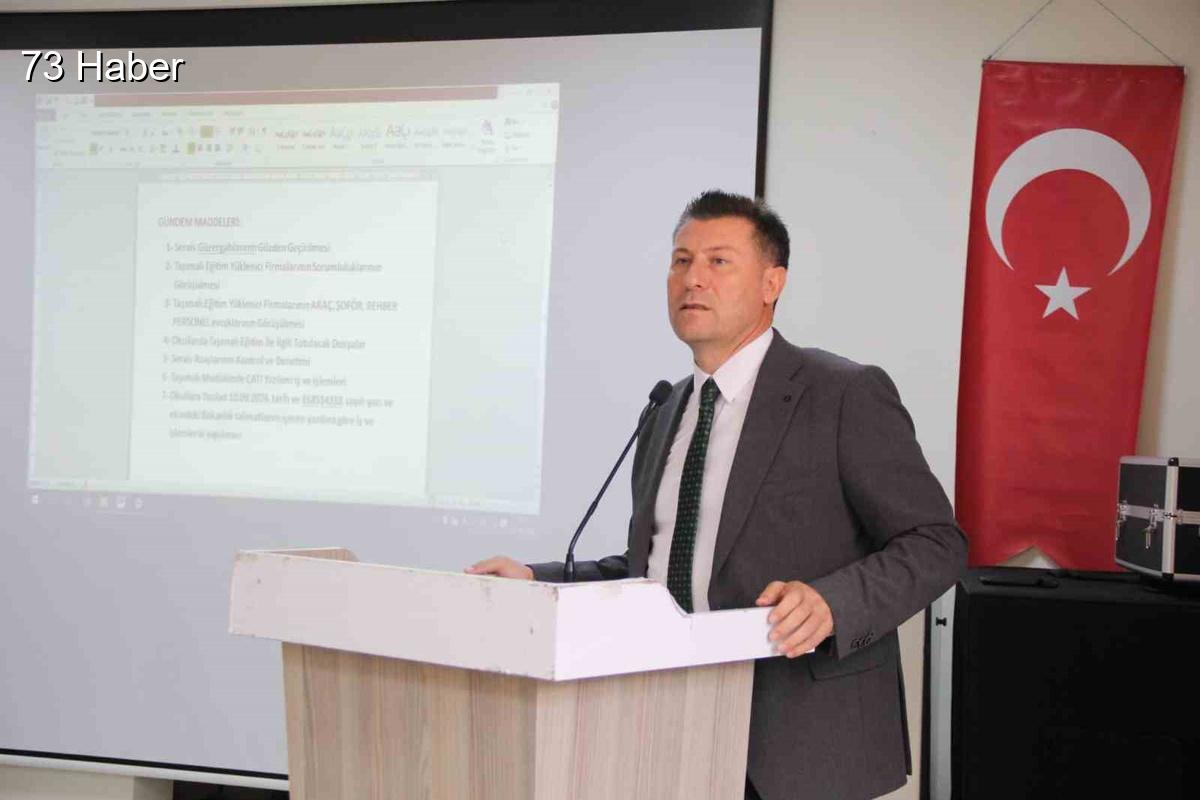Şırnak'ın Cizre ilçesinde Şırnak Cizre&amp;apos;de taşımalı eğitim güvenliği için koordinasyon...