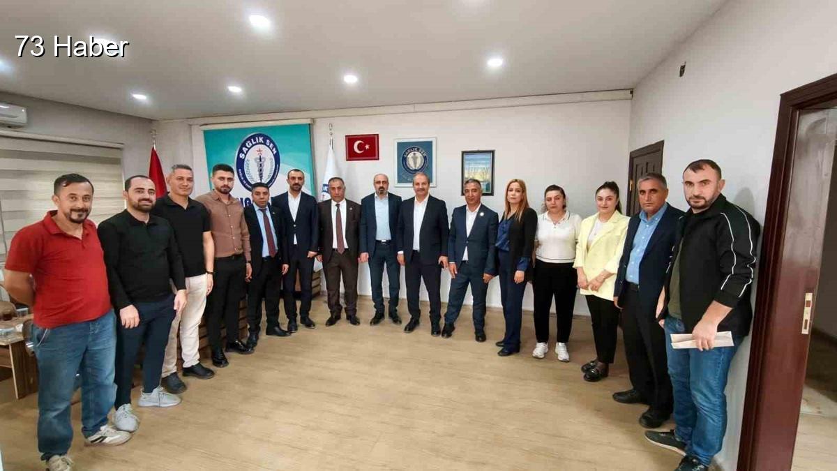 Şırnak'ta Sağlık-Sen Genel Başkanı Doğan, Şırnak şubesinde çalışma koşullarını değerlendirdi