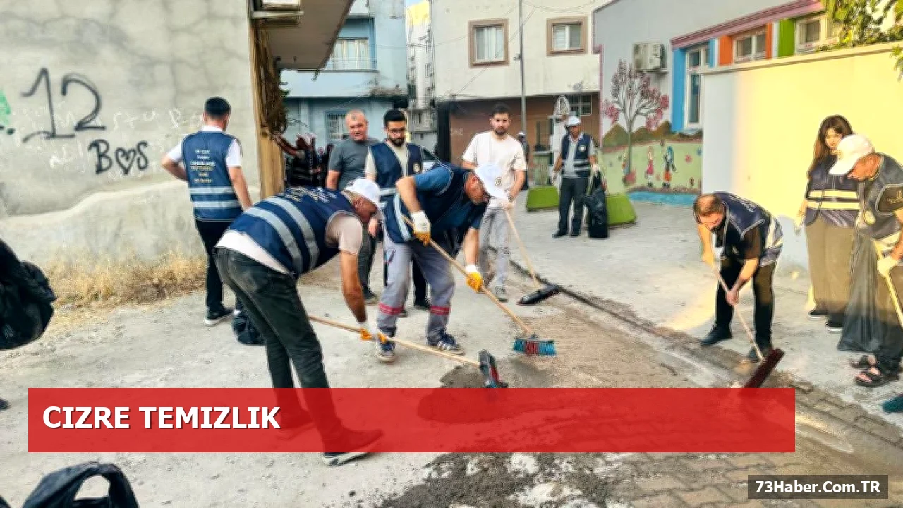 Cizre'de Temizlik Kampanyası Devam Ediyor