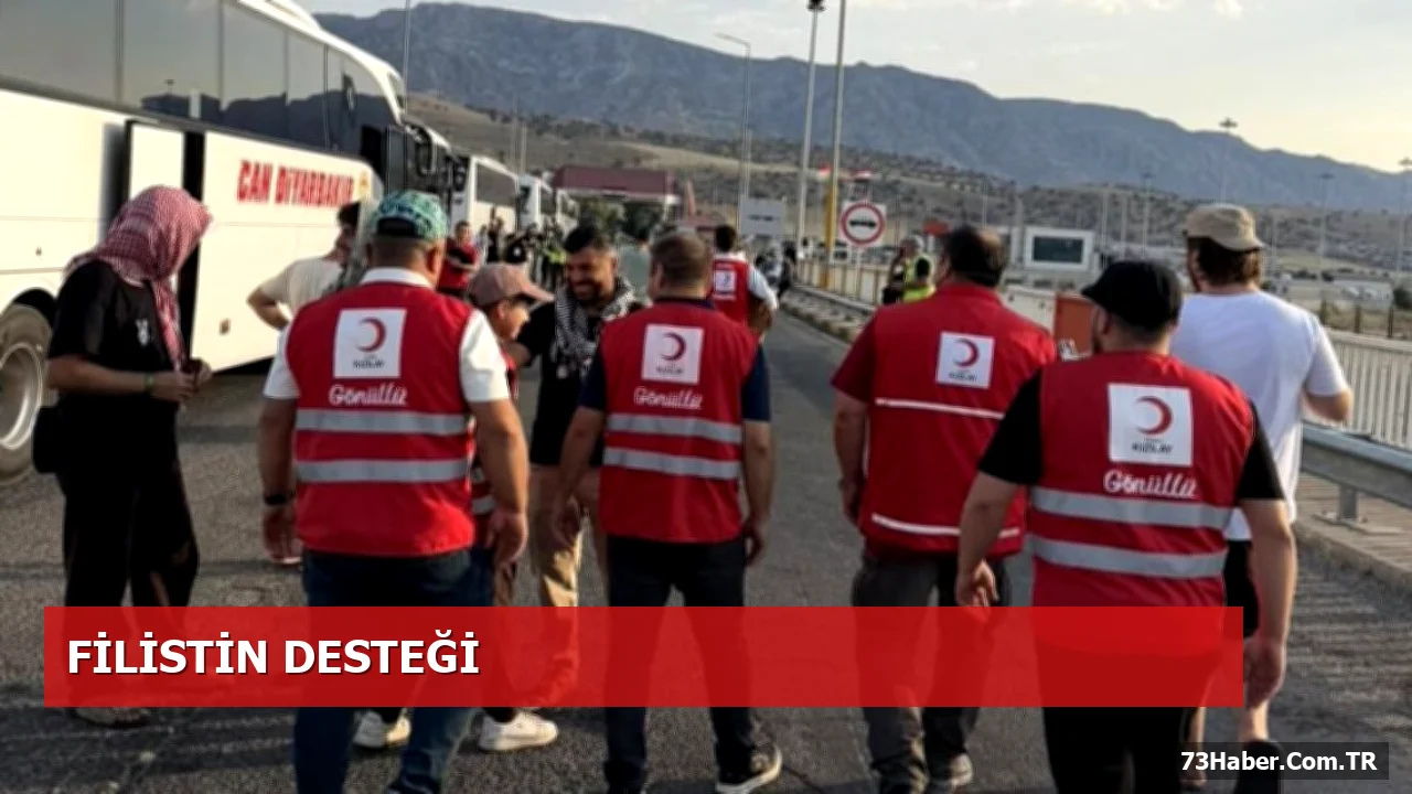 Sınırda Bekleyen Filistin Konvoyuna Yardım