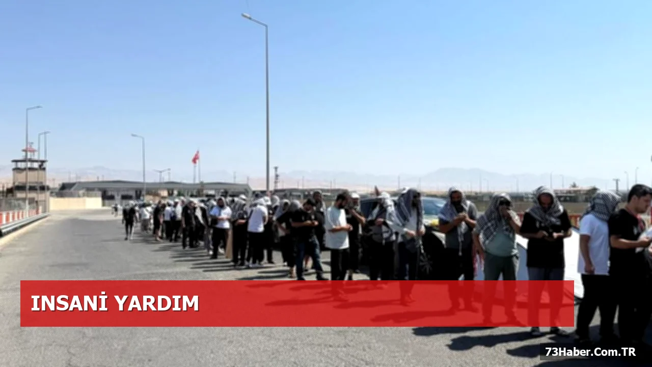 Filistin Konvoyuna Şırnak'ta Kızılay Desteği