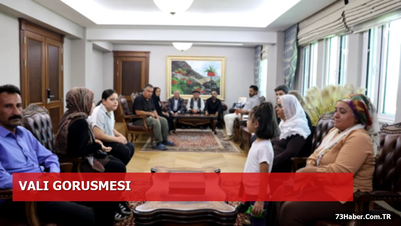 Şırnak Valisi Vatandaşlarla Bir Araya Geldi