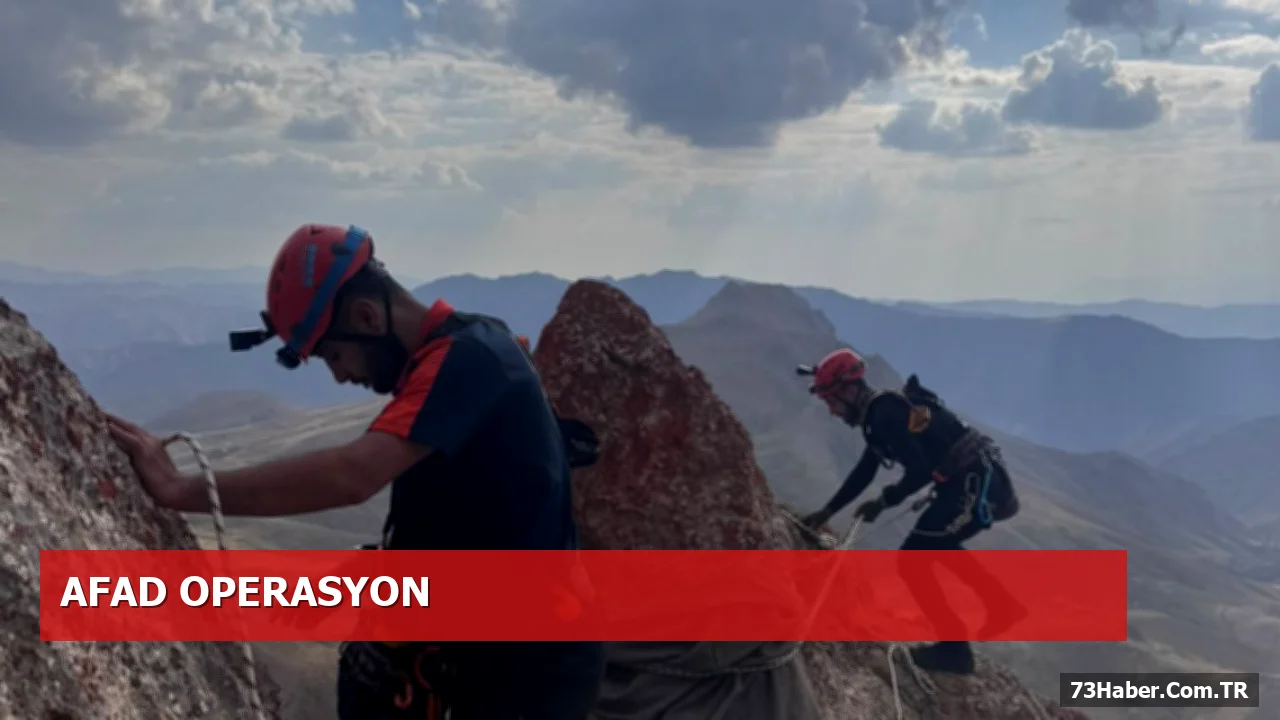 Şırnak AFAD'dan Profesyonel Kurtarma