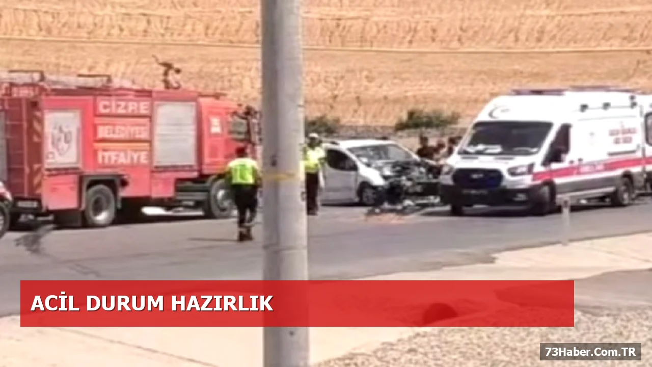 Şırnak-Cizre yolunda hafif ticari araç kazası: 5 yaralı