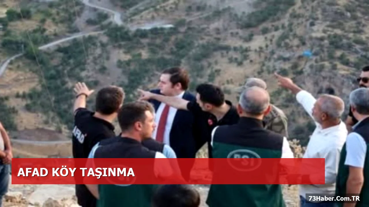 Şırnak Uludere'de Taşdelen Köyünün Afet Riski ve Taşınma Planı