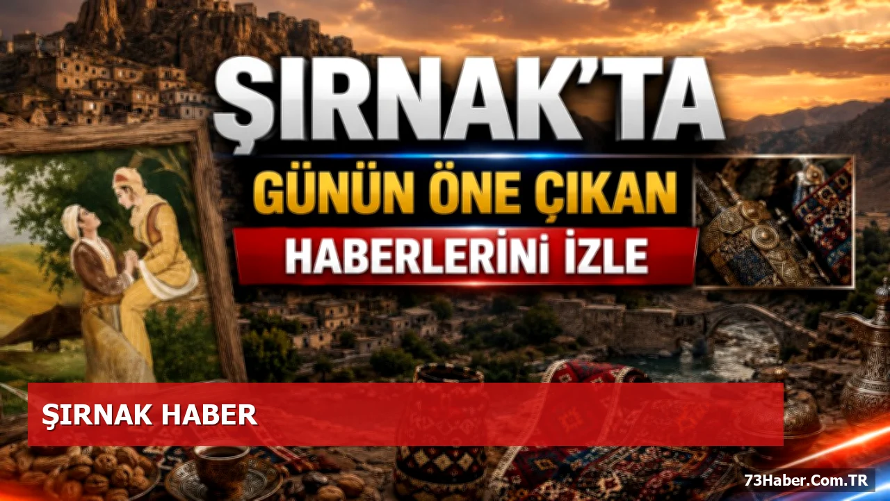Şırnak'ta Yeni Sanayi Projesi ve Diğer Öne Çıkan Haberler