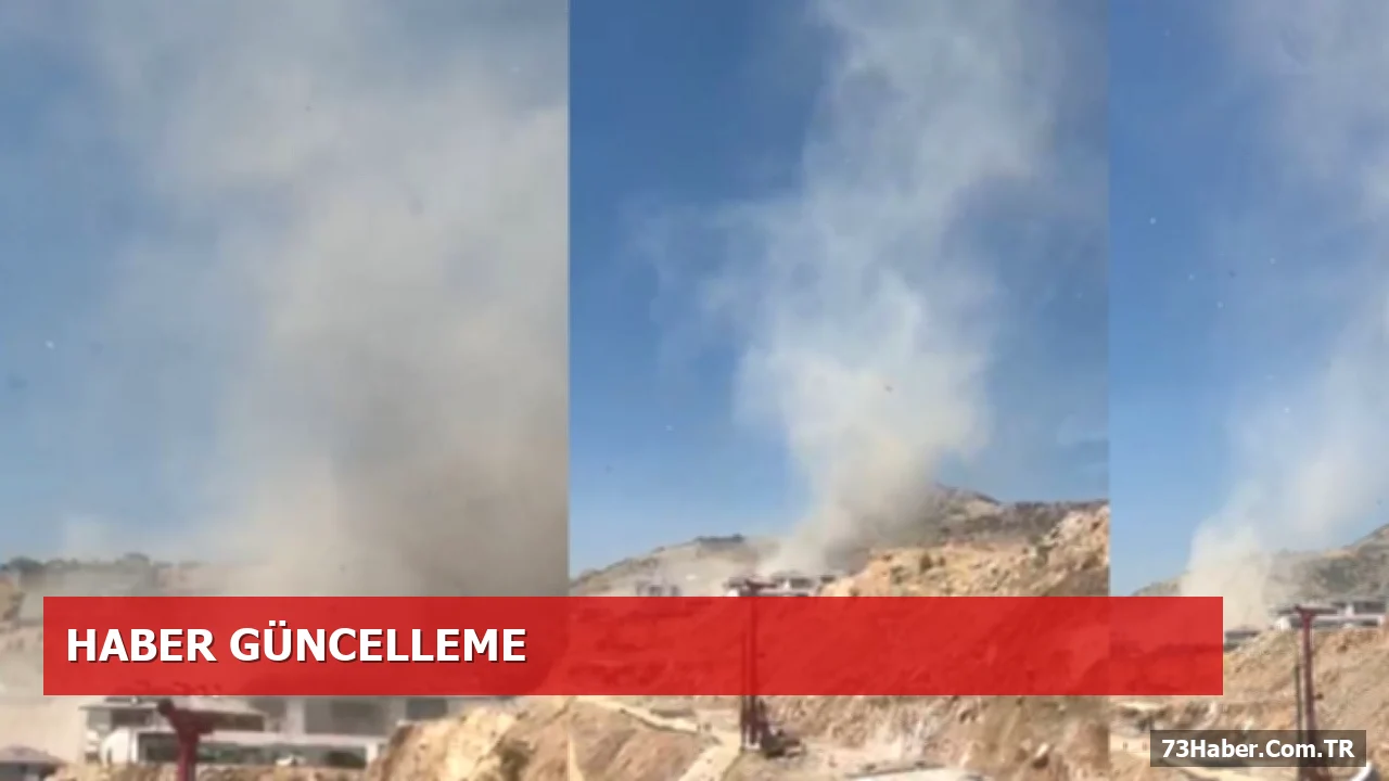 Şırnak’ta TOKİ Konutları Bölgesinde Ani Hortum ve Toz Bulutu Oluştu
