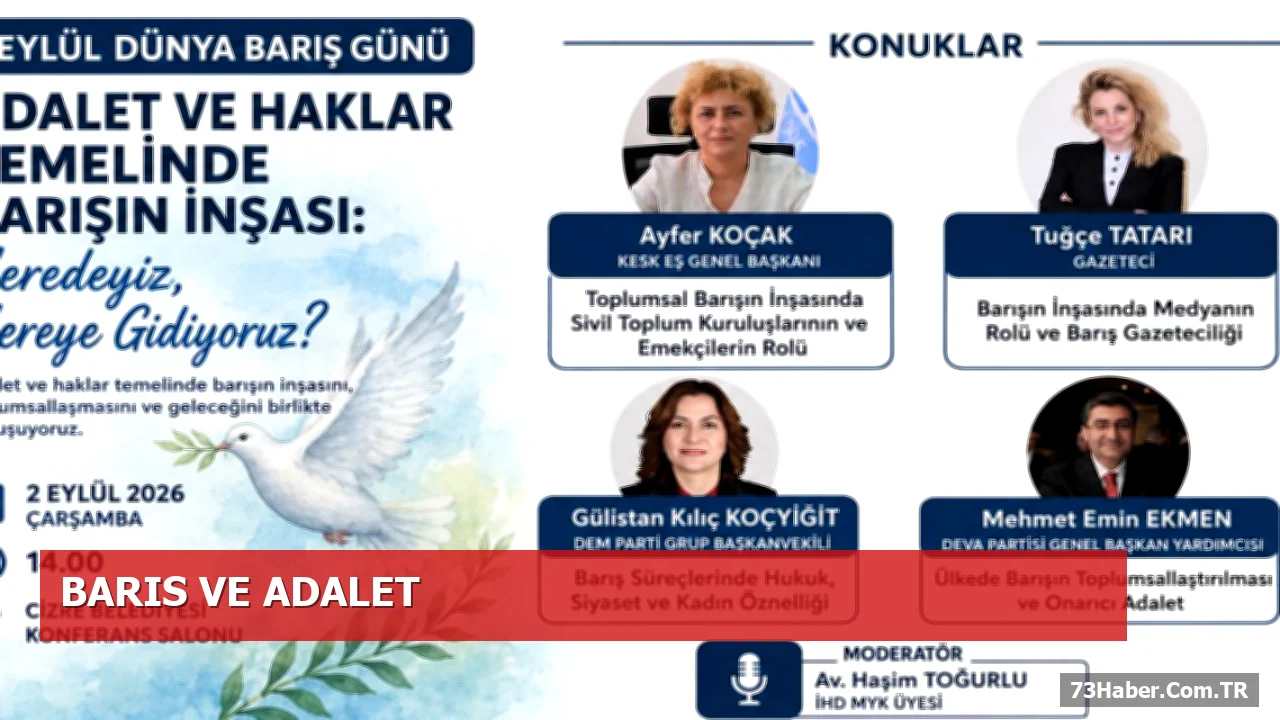 Cizre’de Barış ve Haklar Paneli 2 Eylül’de Başlıyor