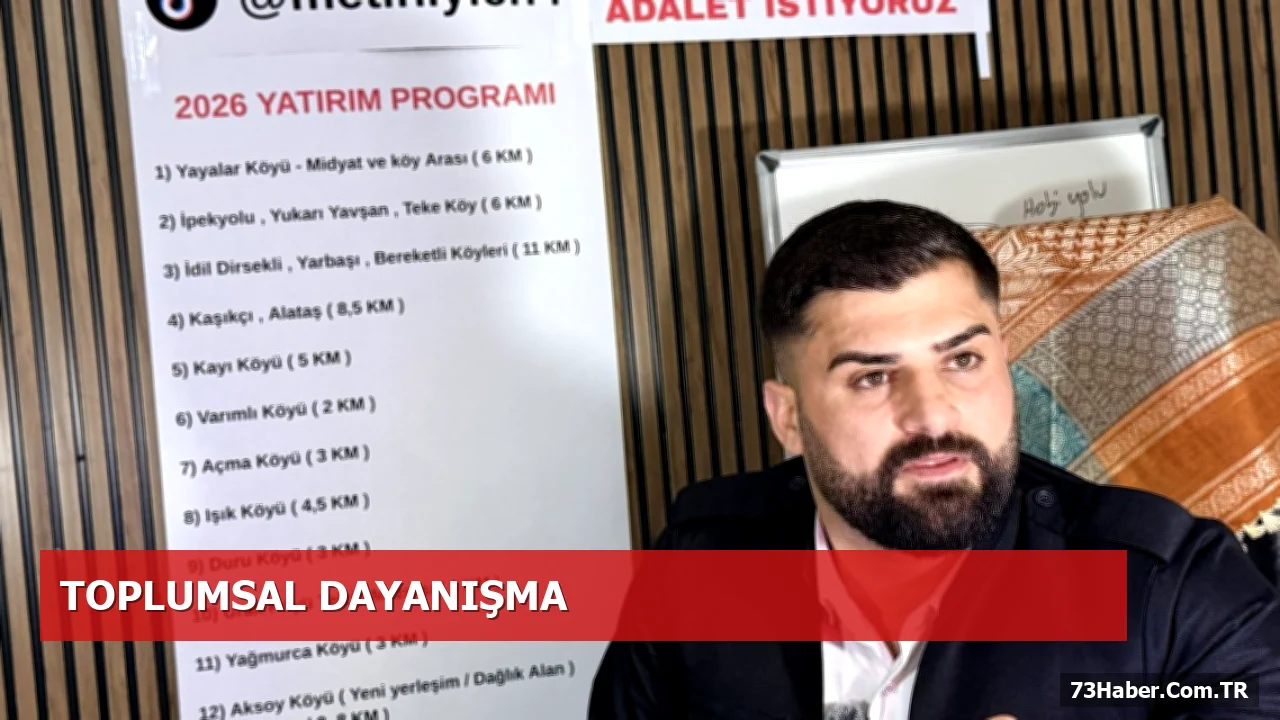 Metin Yalçın'ın İdil’deki Sorun Çözümüne Katkıları