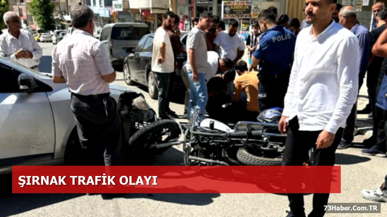 Atatürk Mahallesi’nde Trafik Kazası: Motosiklet Sürücüsü Hastaneye