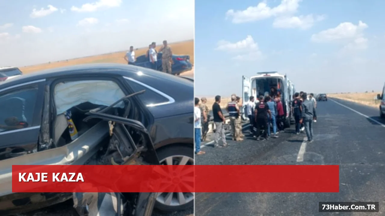 Tepeüstü Mahallesi'nde araç çarpışması 6 yaralıya