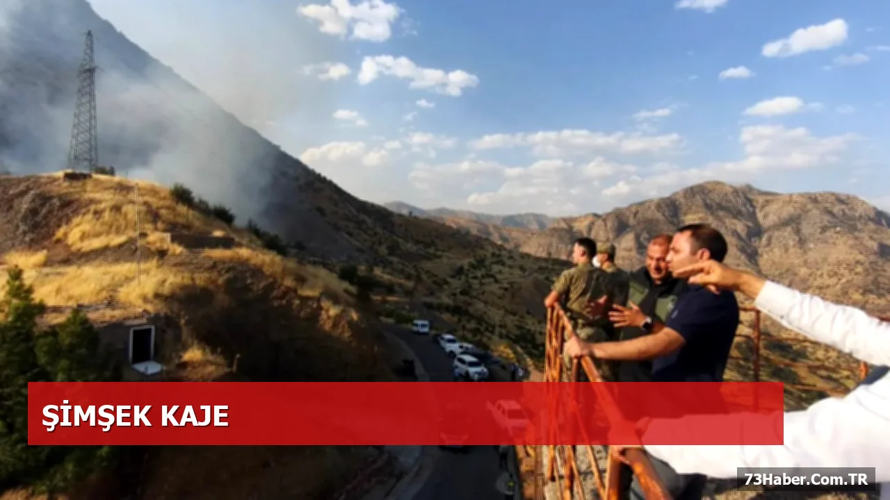 Silopi’de Dağlık Alanlarda Çıkan Örtü Yangınına Hızlı Müdahale