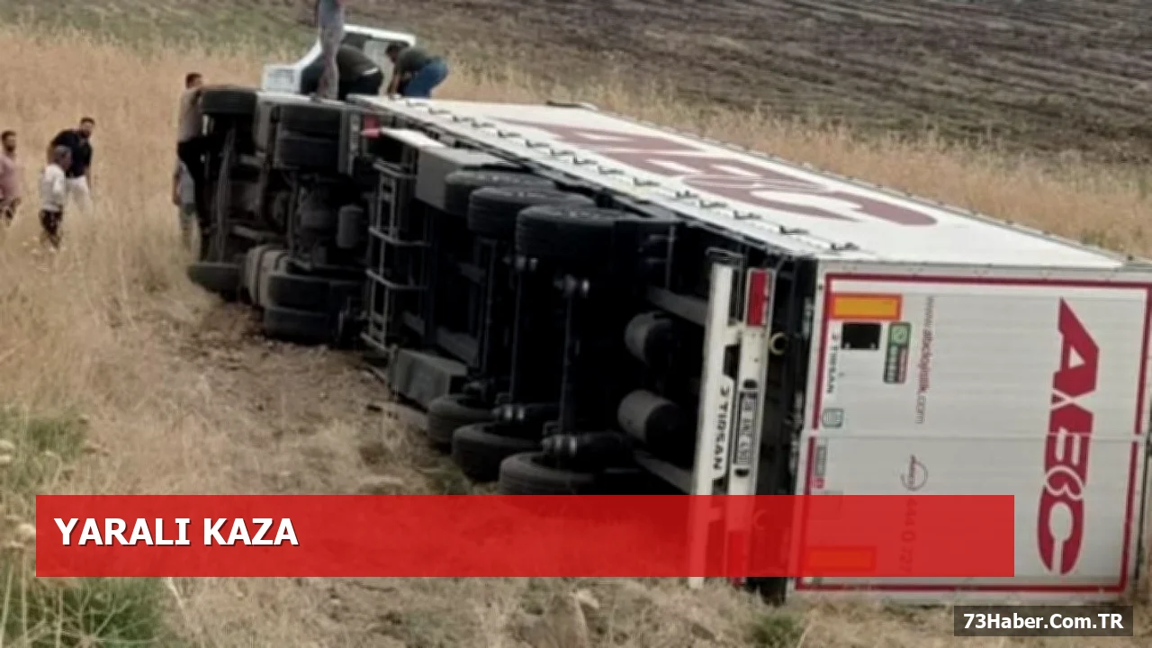 Karox Köyü’ndeki TIR kazasında bir kişi yaralandı