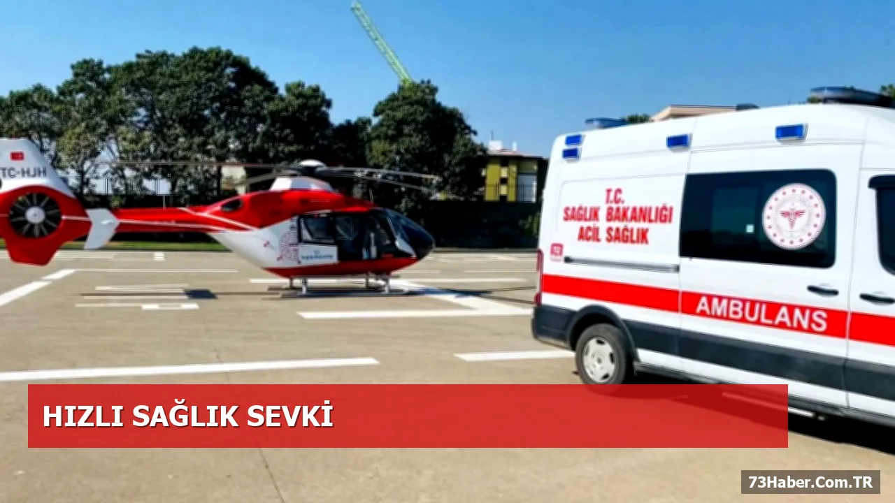 Silopi Hastanesindeki Yenidoğan, Helikoptör Ambulansla Gazi Yaşargil’e Transfer Oldu