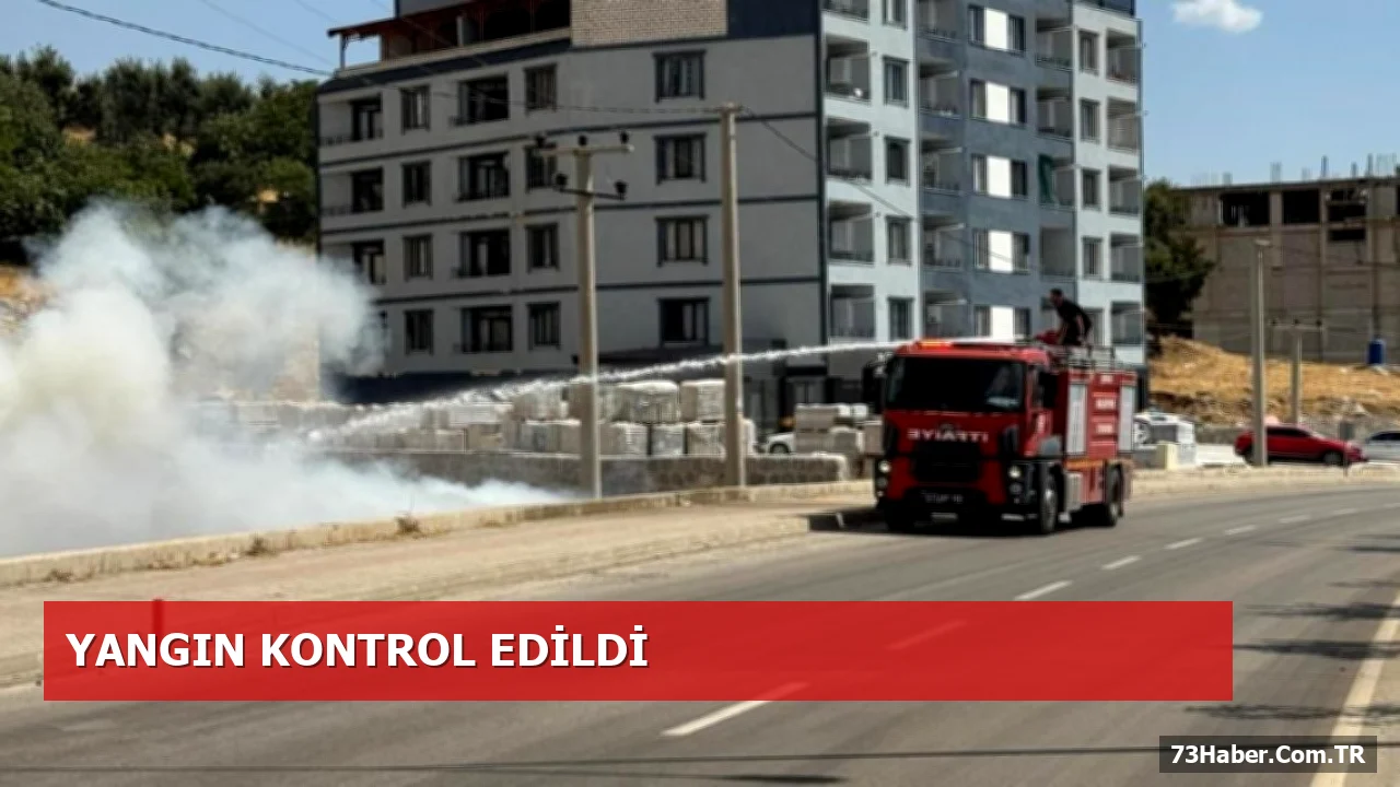 Uludere Çevresindeki Yangın İtfaiye Ekipleriyle Kontrol Altına Alındı