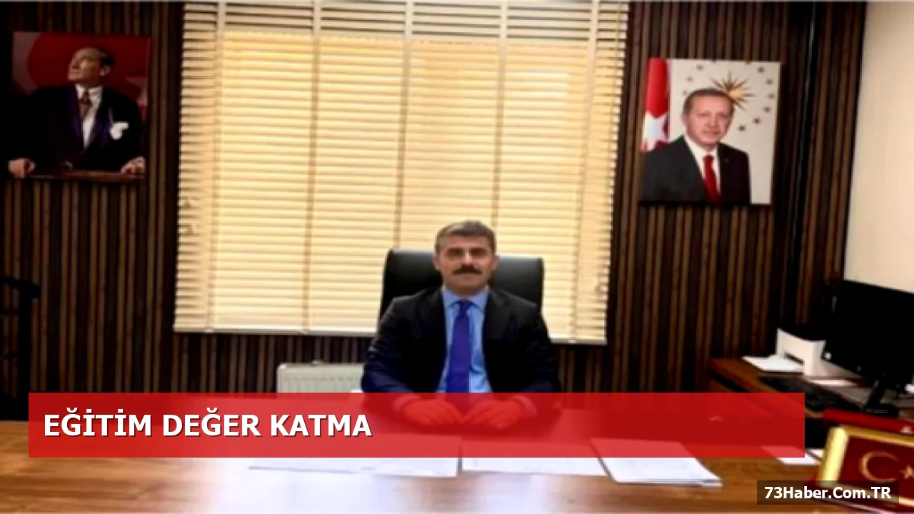 Uludere’de Yeni Milli Eğitim Müdürü Abdurrahman Yıldız Görev Başında