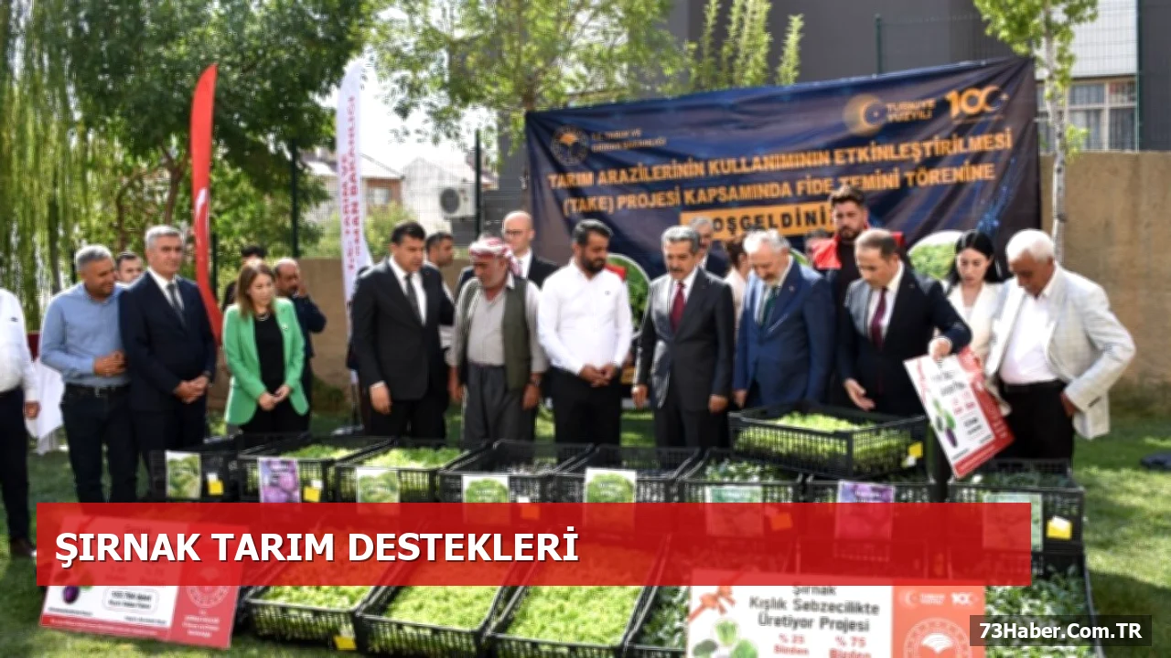 TAKE Projesi Kapsamında Şırnak Çiftçilerine Hibe ve Çoban Çantası Destekleri