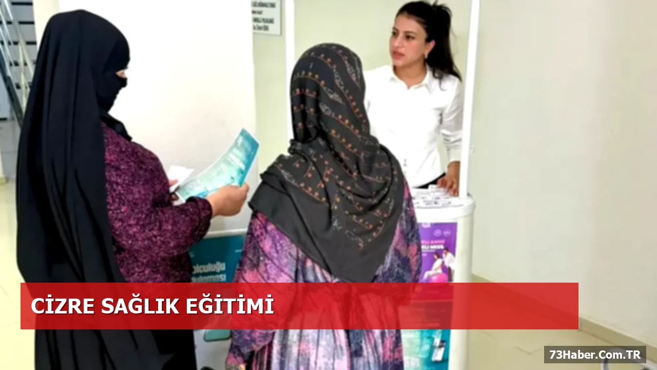 Cizre’de Gebelere Sağlık Bilgilendirme Standı Açıldı