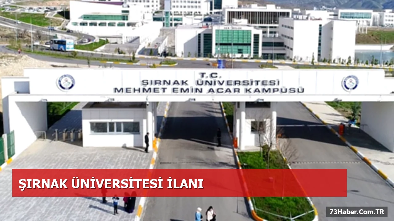 Şırnak Üniversitesi 6 Öğretim Üyesi Alımını Duyurdu