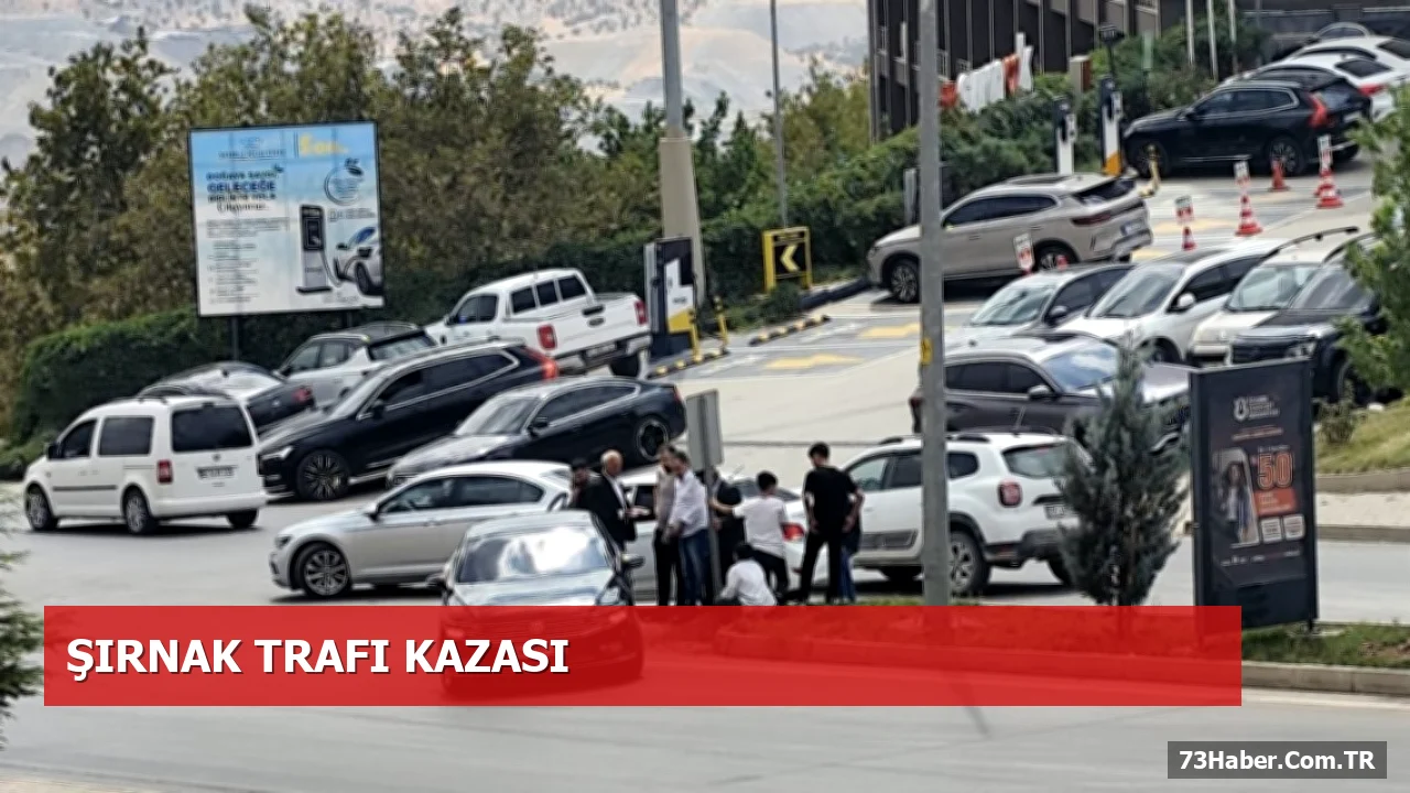 Şırnak'ta Trafiği Kısa Süreli Durdutan Araç Çarpışması