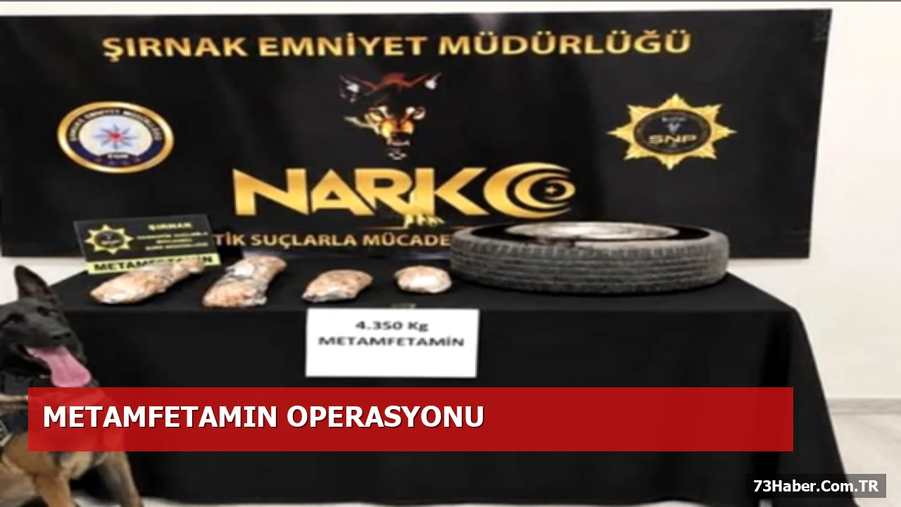 Cizre’de Uyuşturucu Operasyonu: 4,35 Kg Metamfetamin Yakalandı