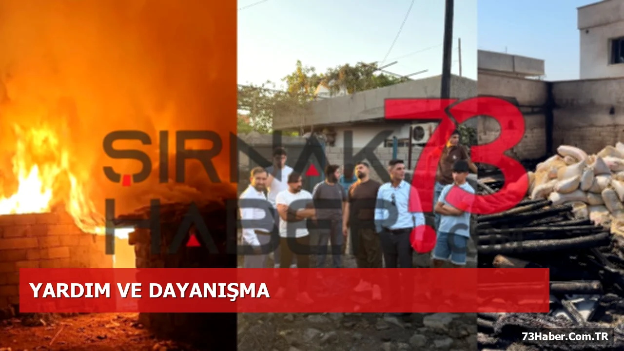 Yangın Sonrası 5 Aileye Tam Kapsamlı Yardım