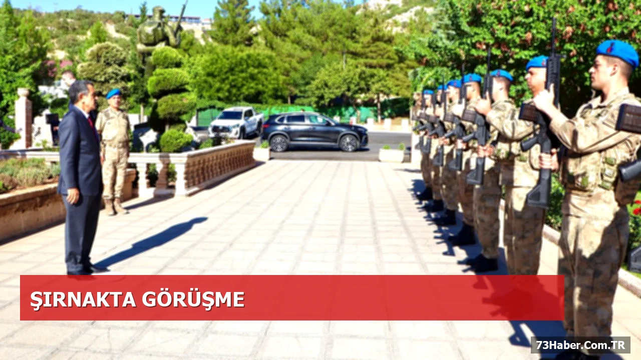 Şırnak'ta Vali Ekici, Tuğgeneral Cezmi Yalınkılıç'a Başarı Dileklerini İletti