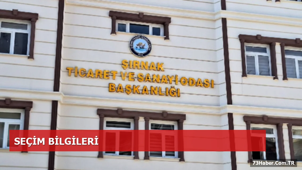 Şırnak TSO’da 3 Ekim 2026’da Meslek Komitesi Seçimi