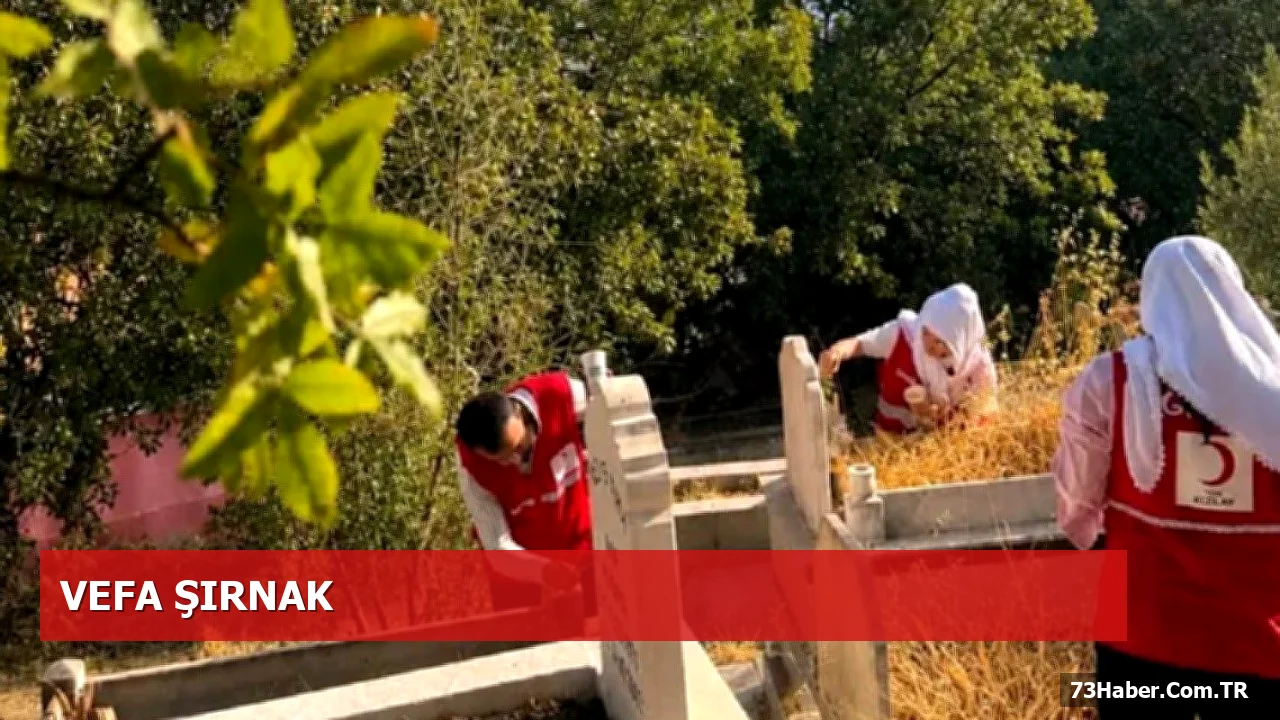 Şırnak’ta Genç Kızılay’dan Mezarlıkta Vefa Projesi