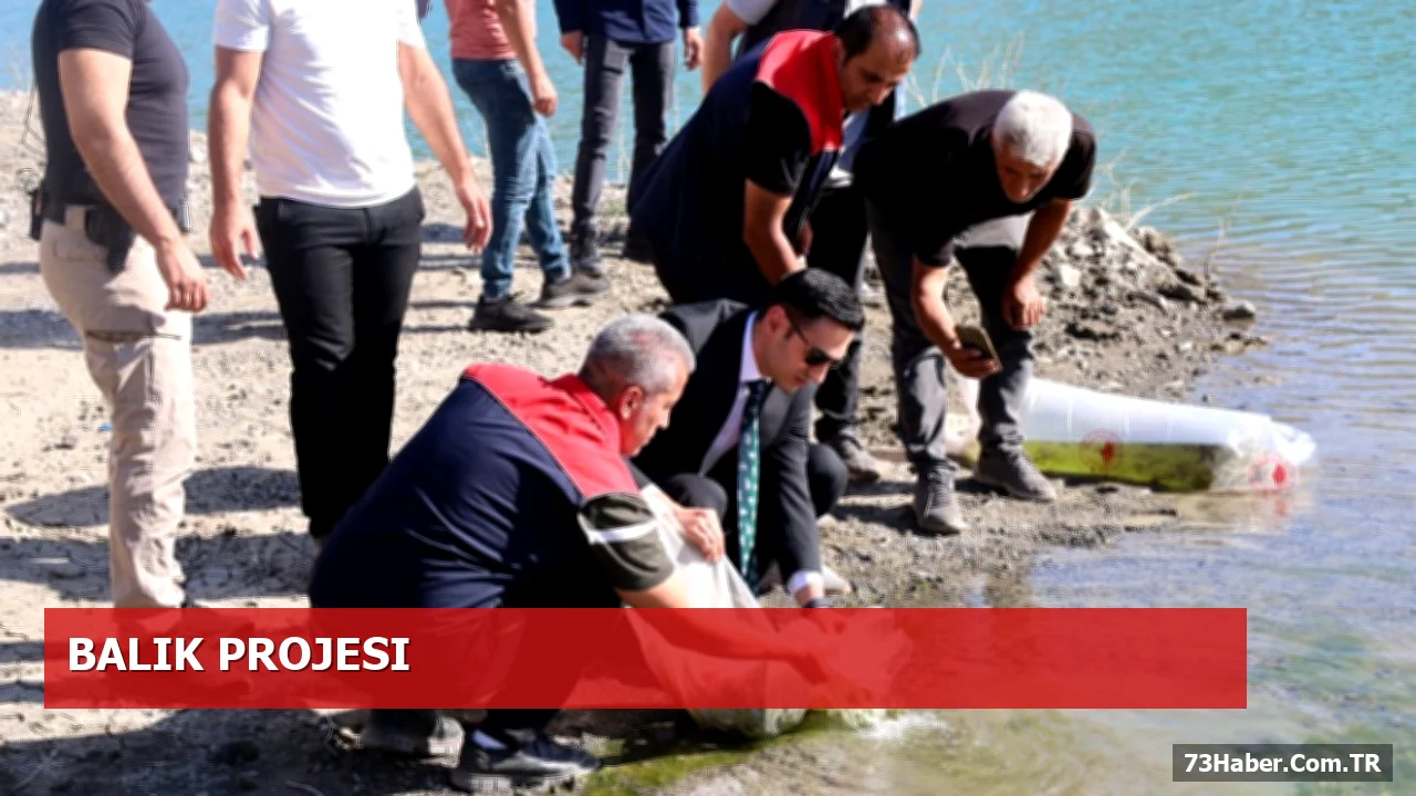 Uludere Kaymakamı Salih Kaya da Katıldı: Balık Bırakma Etkinliği