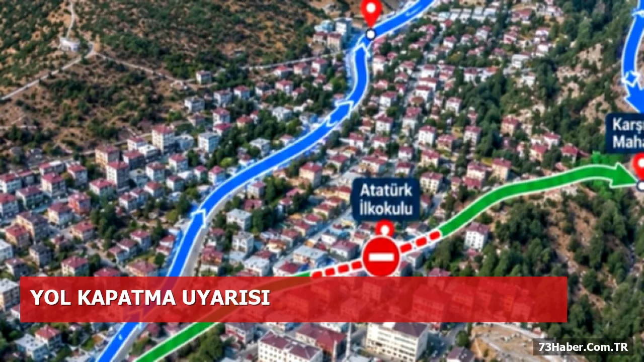 Beytüşşebap'ta Karşıyaka Mahallesi Yol Çalışması: Trafik Kapatıldı