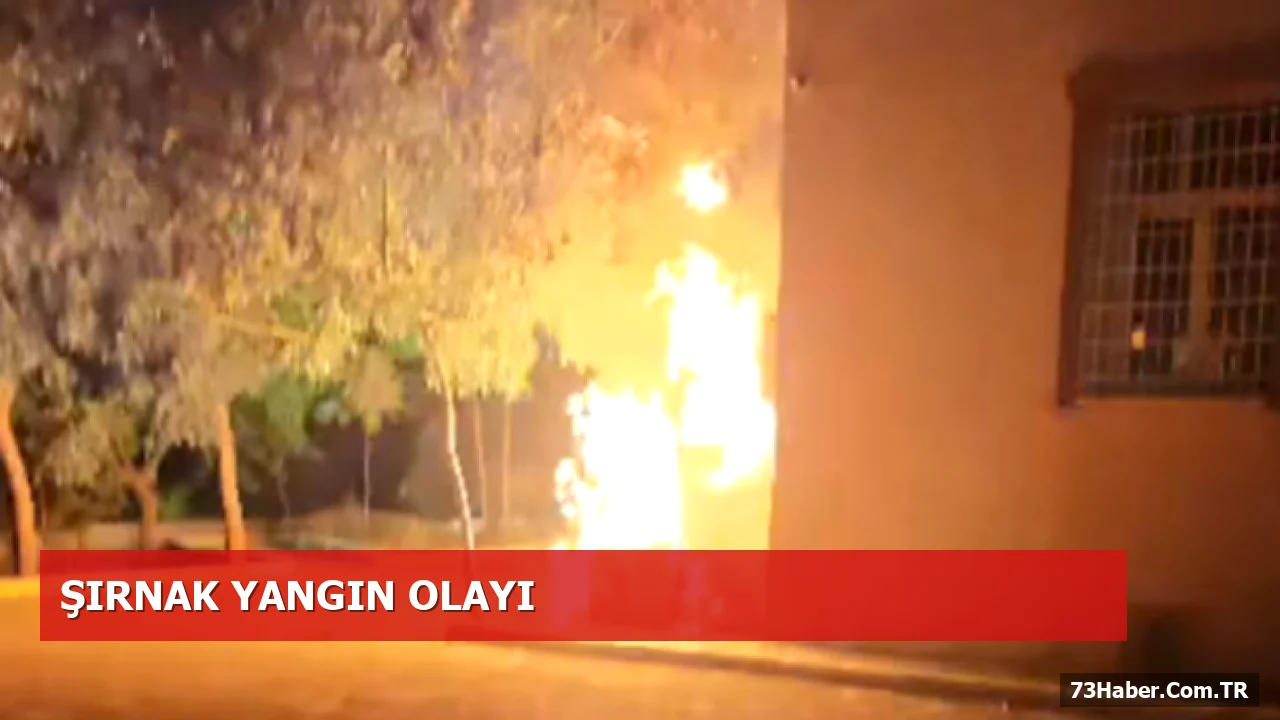 Şırnak'ta Çöp Konteynerinden Çıkan Yangın Vatandaşların Müdahalesiyle Söndürüldü