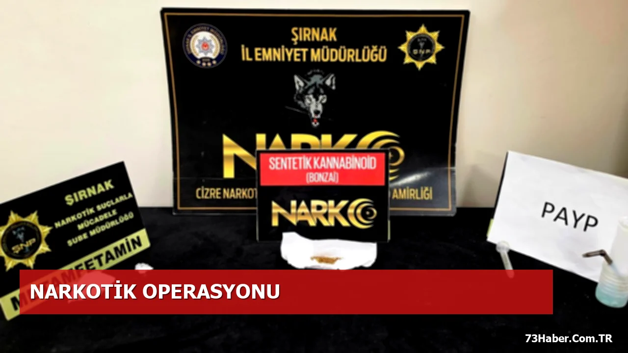 Şırnak’taki Uyuşturucu Baskınında 12,57 gr Sentetik Kannabinoid Ele Geçirildi
