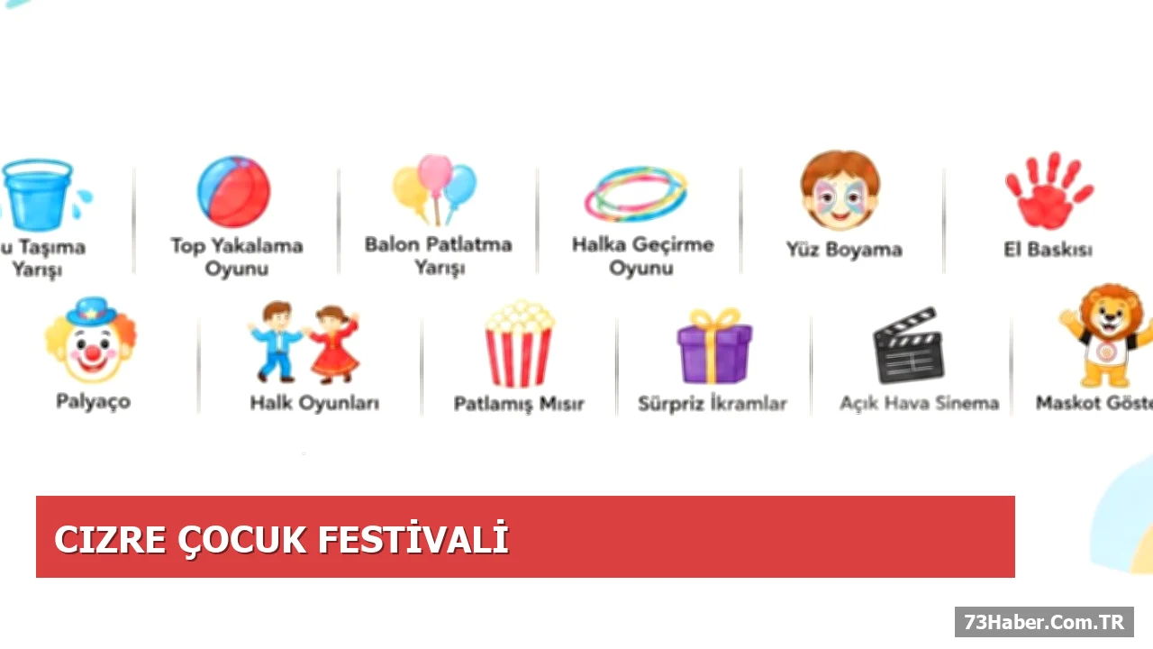 Cizre’de Çocuklar İçin Renkli Etkinlik Günleri