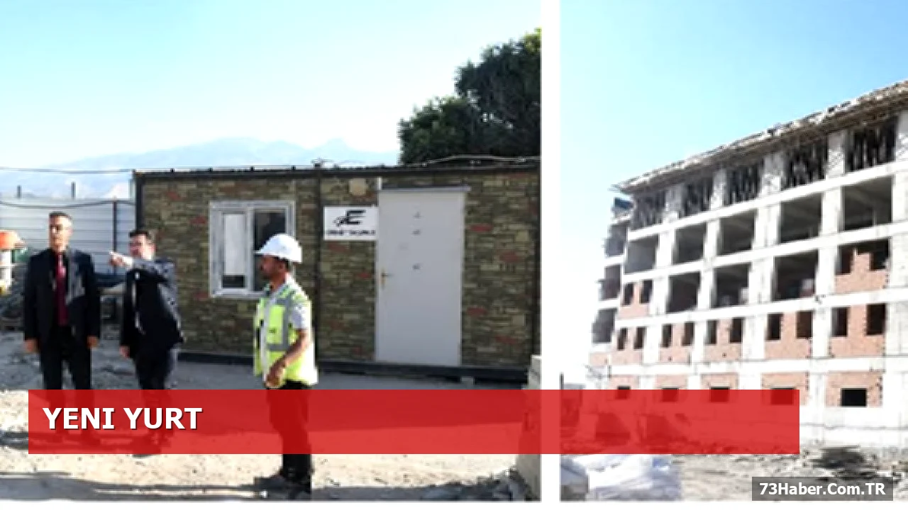 Şırnak’ta 1000 Kişilik Öğrenci Yurdu İnşaatı Hız Kesmeden Sürüyor