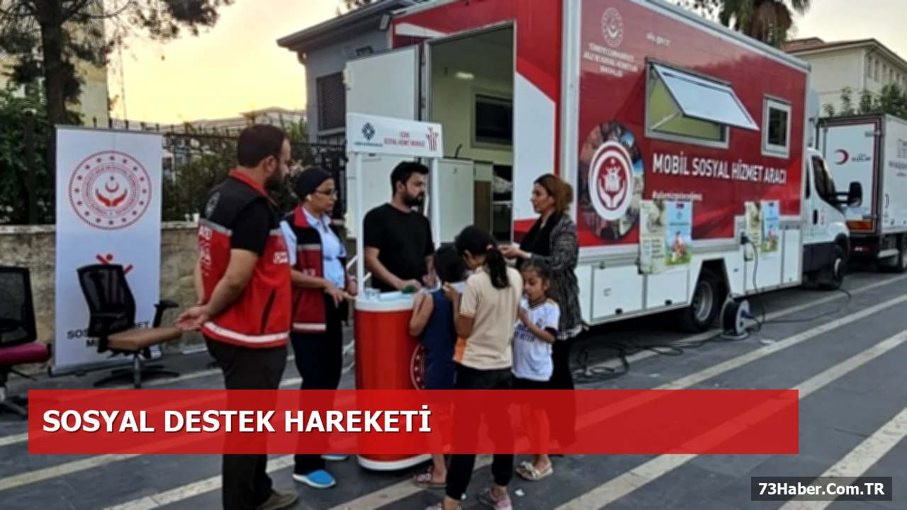 Cizre’de Mobil Sosyal Hizmet Aracıyla Vatandaşlara Destek