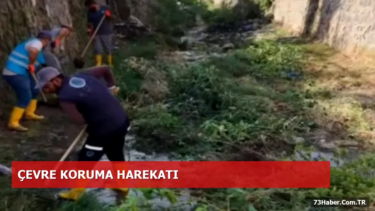 Celal Deresi’nde 85 Personel ve 14 Araçla Temizlik Çalışması Başladı