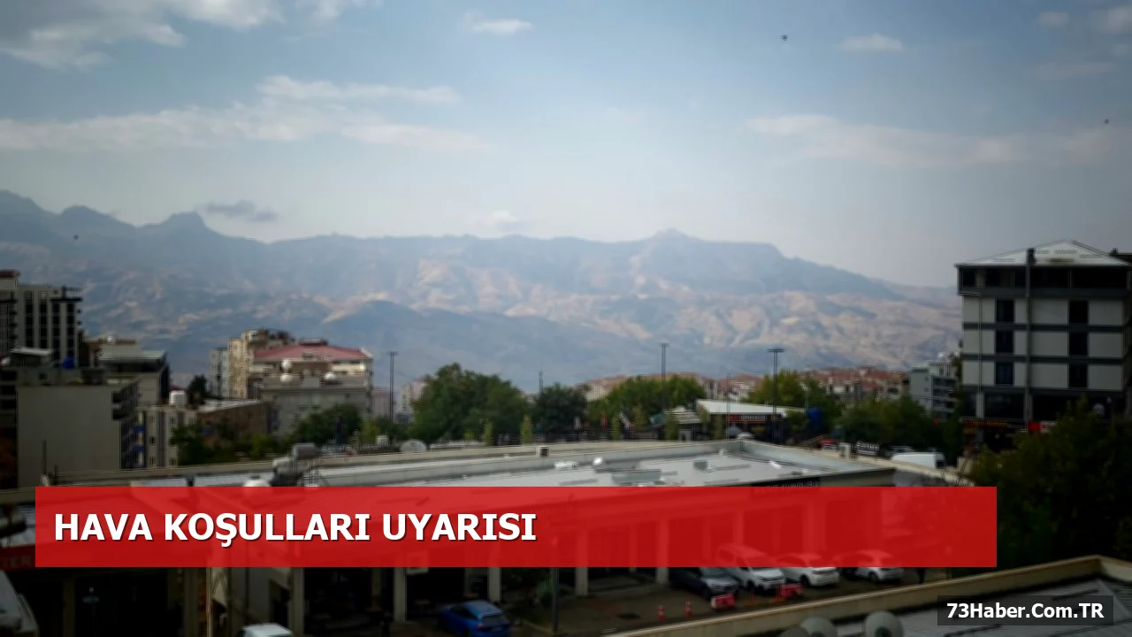 Şırnak’ta Sabah Yağışı ve Meteoroloji Uyarısı