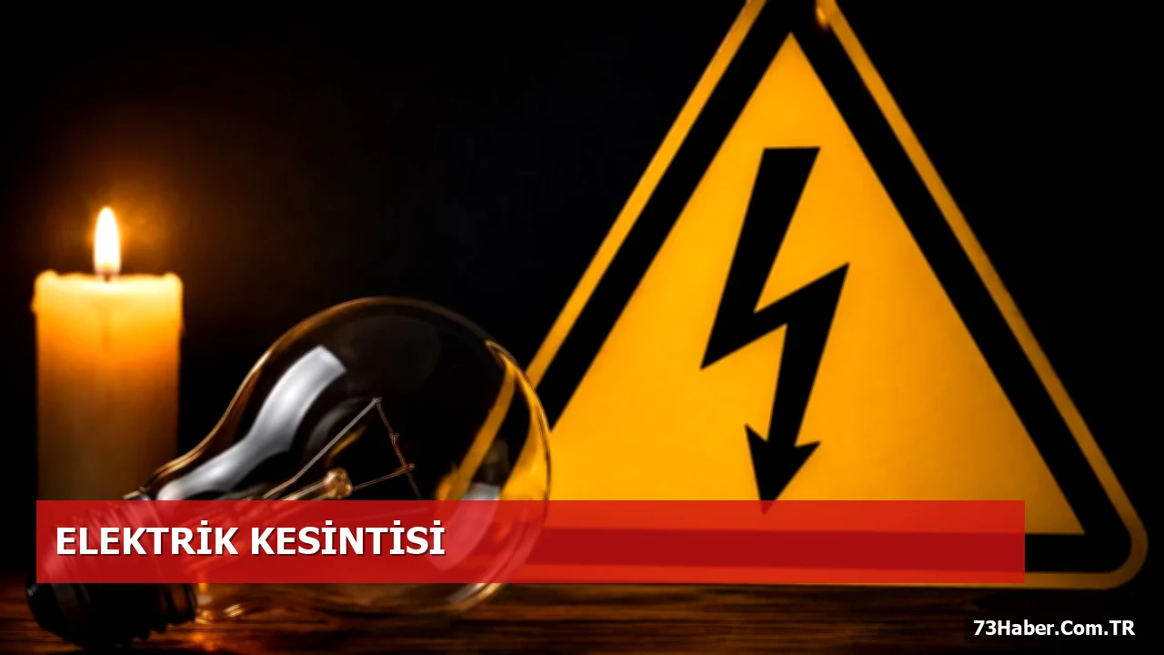 Şırnak Bahçelievler Mahallesi'nde Saat 14.00'te Elektrik Kesintisi