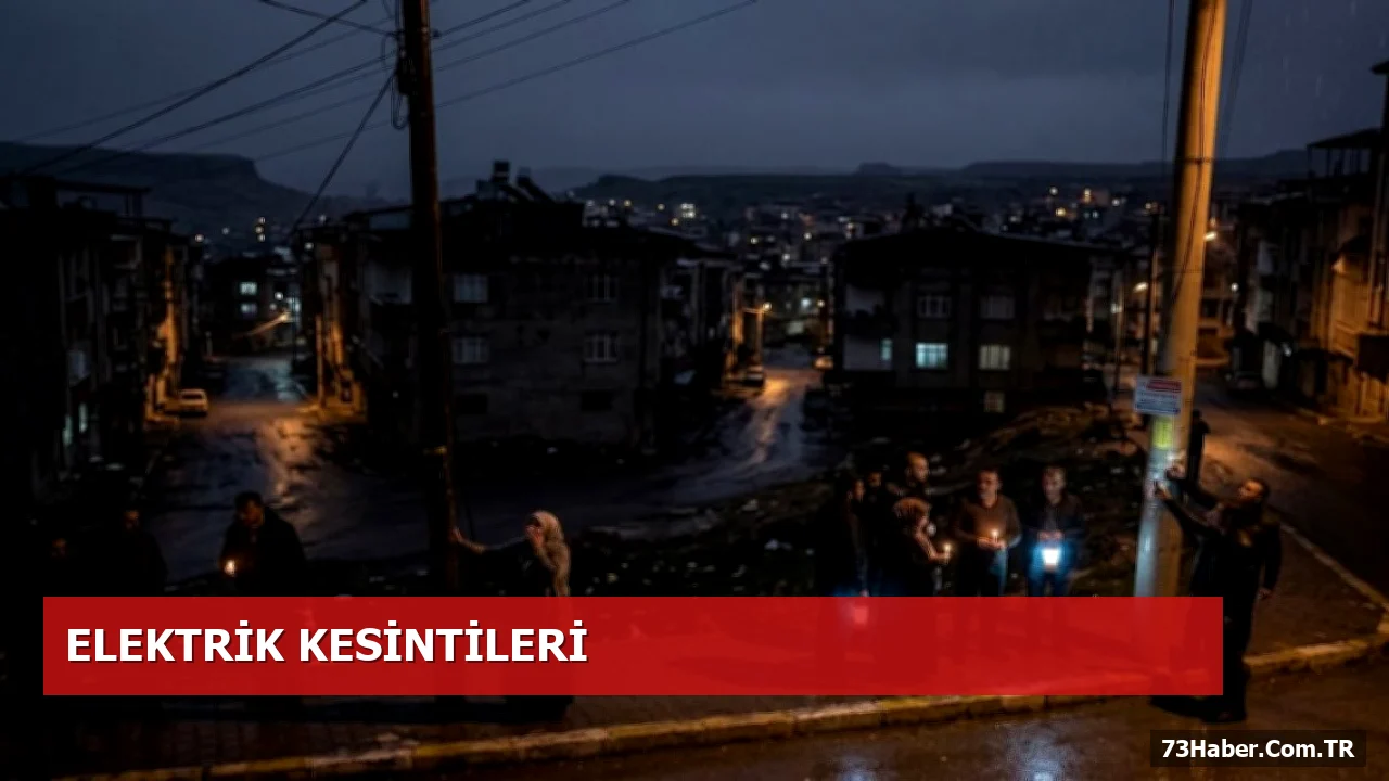 Şırnak ve Çevre İlçelerde 4 Ekim'de Planlı Elektrik Kesintileri