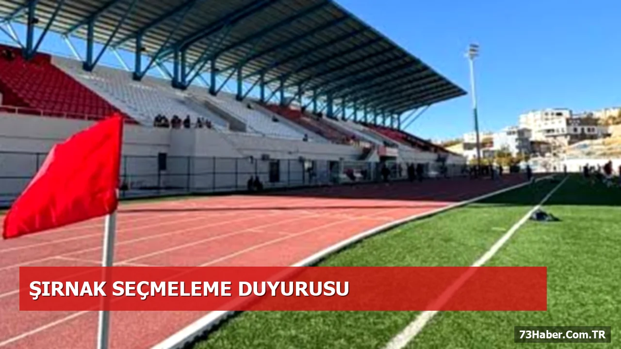 Şırnak Belediyespor Kadro Seçmeleri 10 Ekim'de Başlıyor