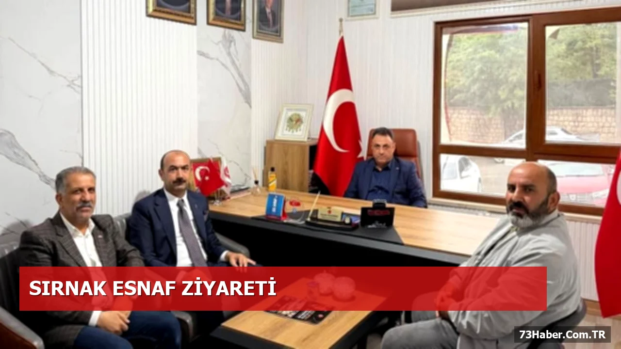 Şırnak Esnaf Başkanı Ertaş, Yeni MHP İlçe Başkanını Karşıladı